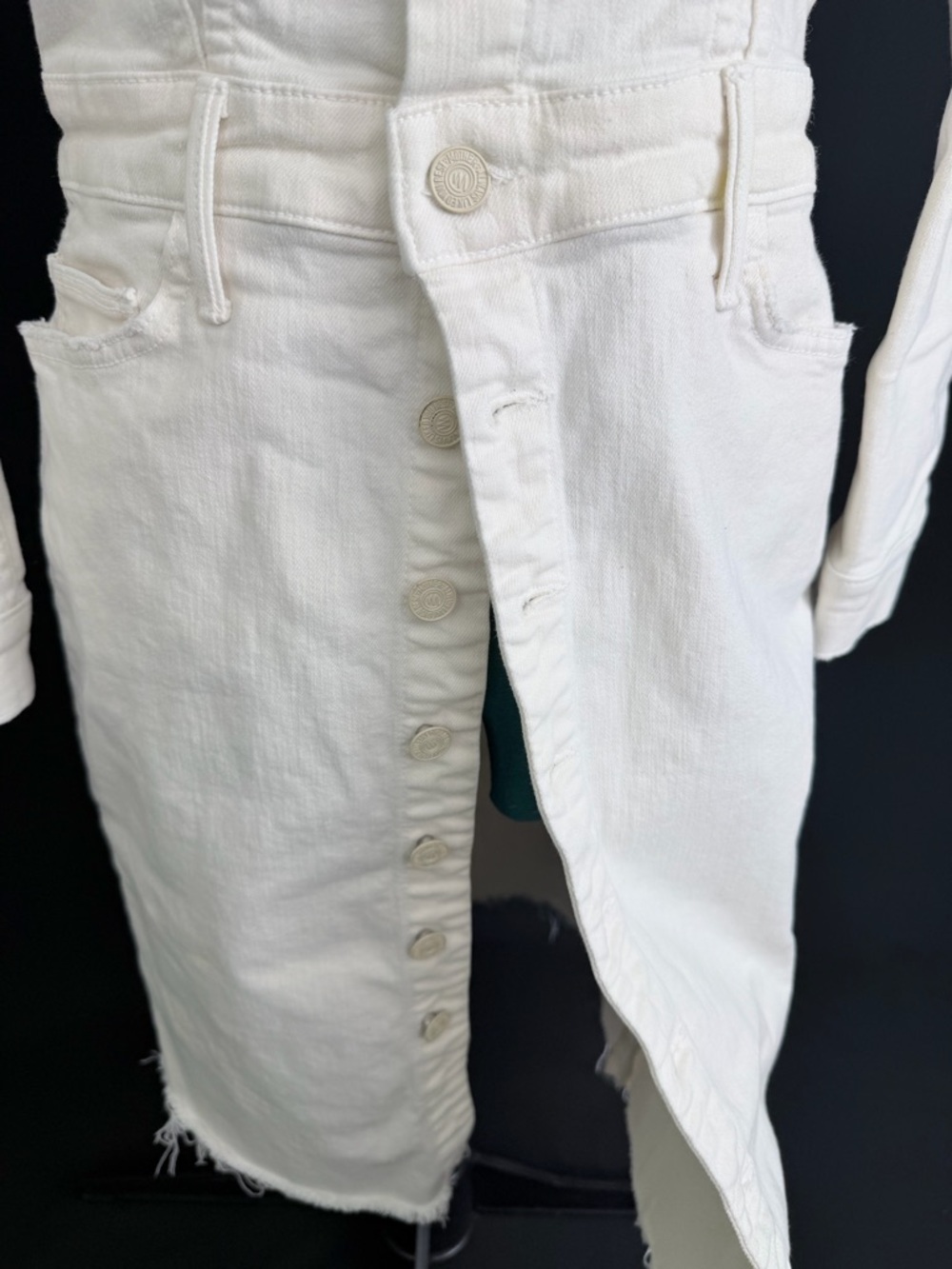 Mother White Denim Dress - Picture 4 of 14
